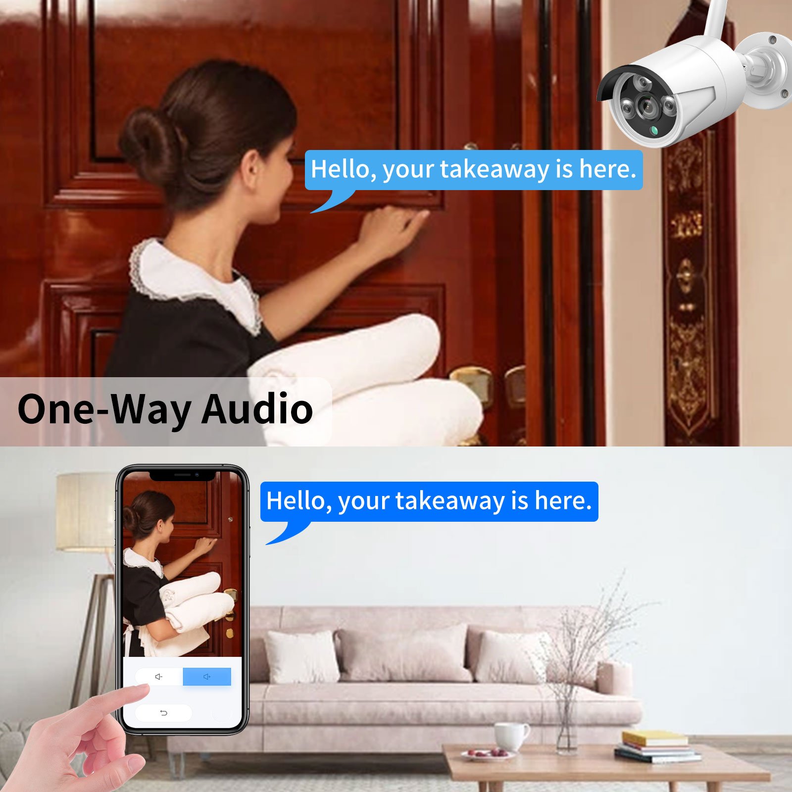Innotronik Good Quality Night Vision CCTV Camera System Wireless Surveillance System Indoor with 4CH Bullet Camera Wireless Nvr
