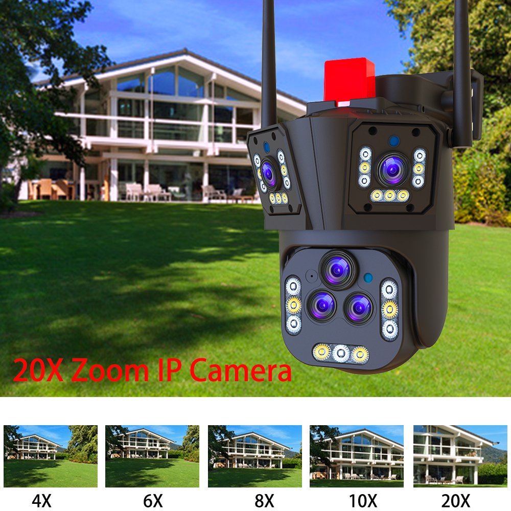 DIFANG 10K Outdoor 20X Zoom CCTV Wireless Wifi Camera Two Way Audio Night Vision Security Surveillance Network PTZ IP Camera