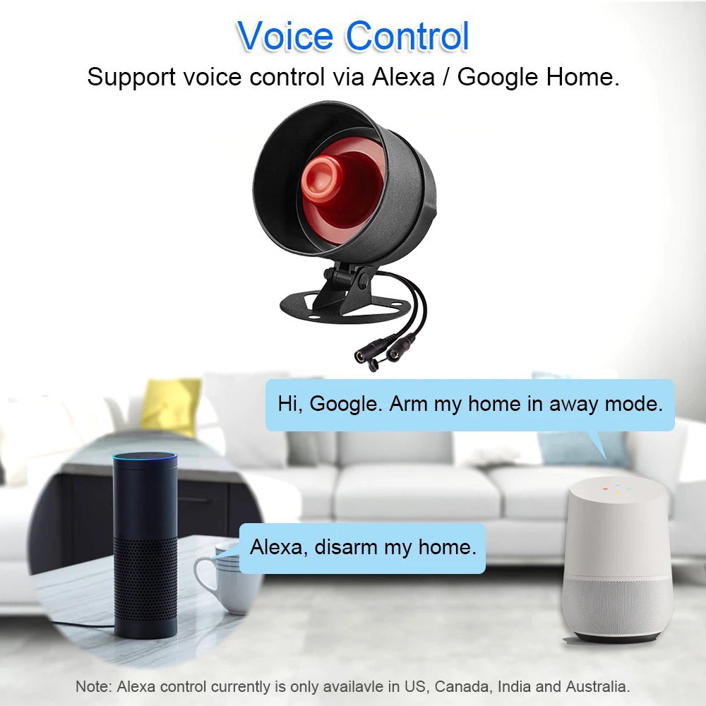 Tuya WIFI Speaker WIFI Outdoor Siren Kit Powerful Outdoor WIFI Alarm with 110dB Sound - Security Surveillance Remote Monitoring