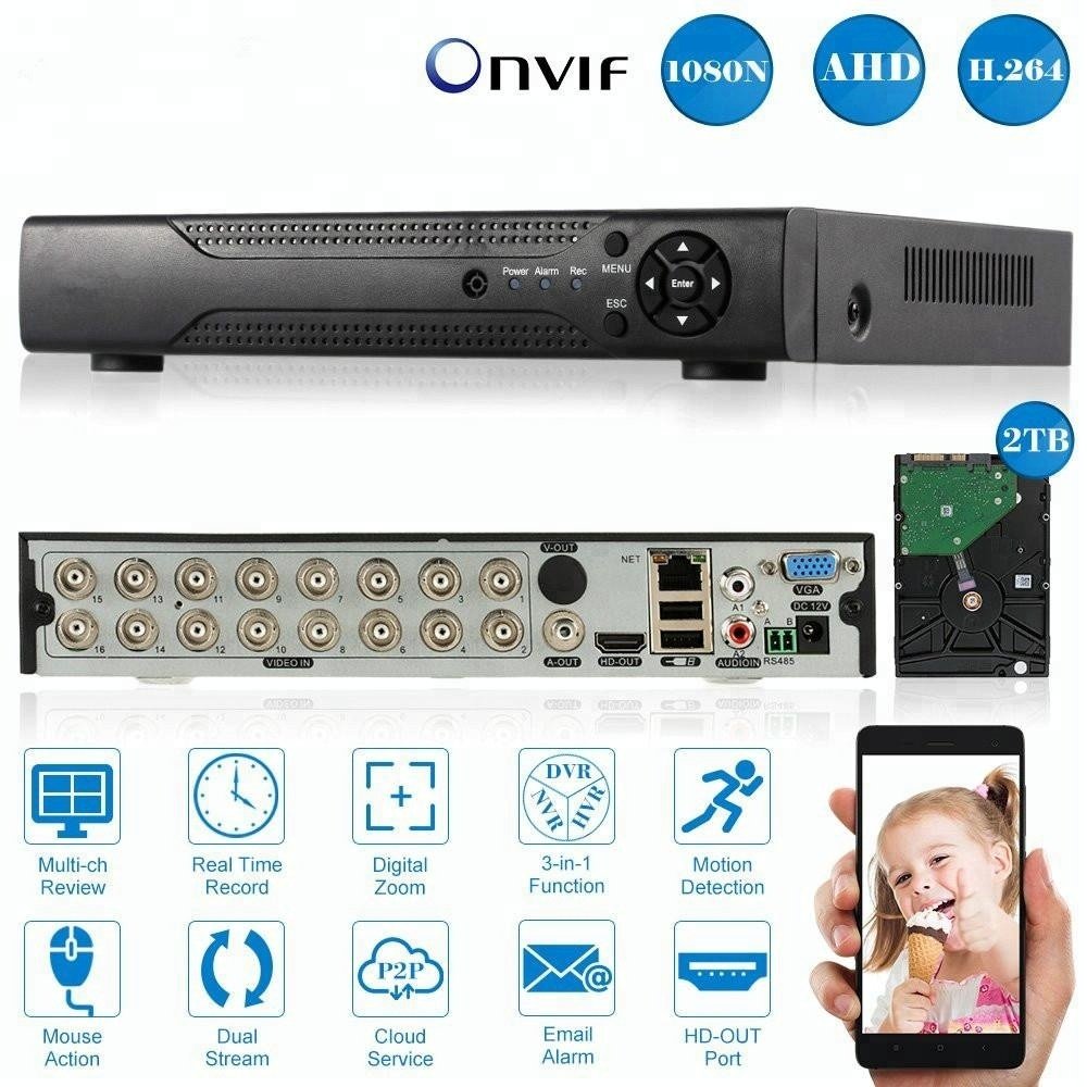 Home safety and security alarm system xvr 8ch dvr camera set 16CH outdoor cctv hd camera surveillance systems