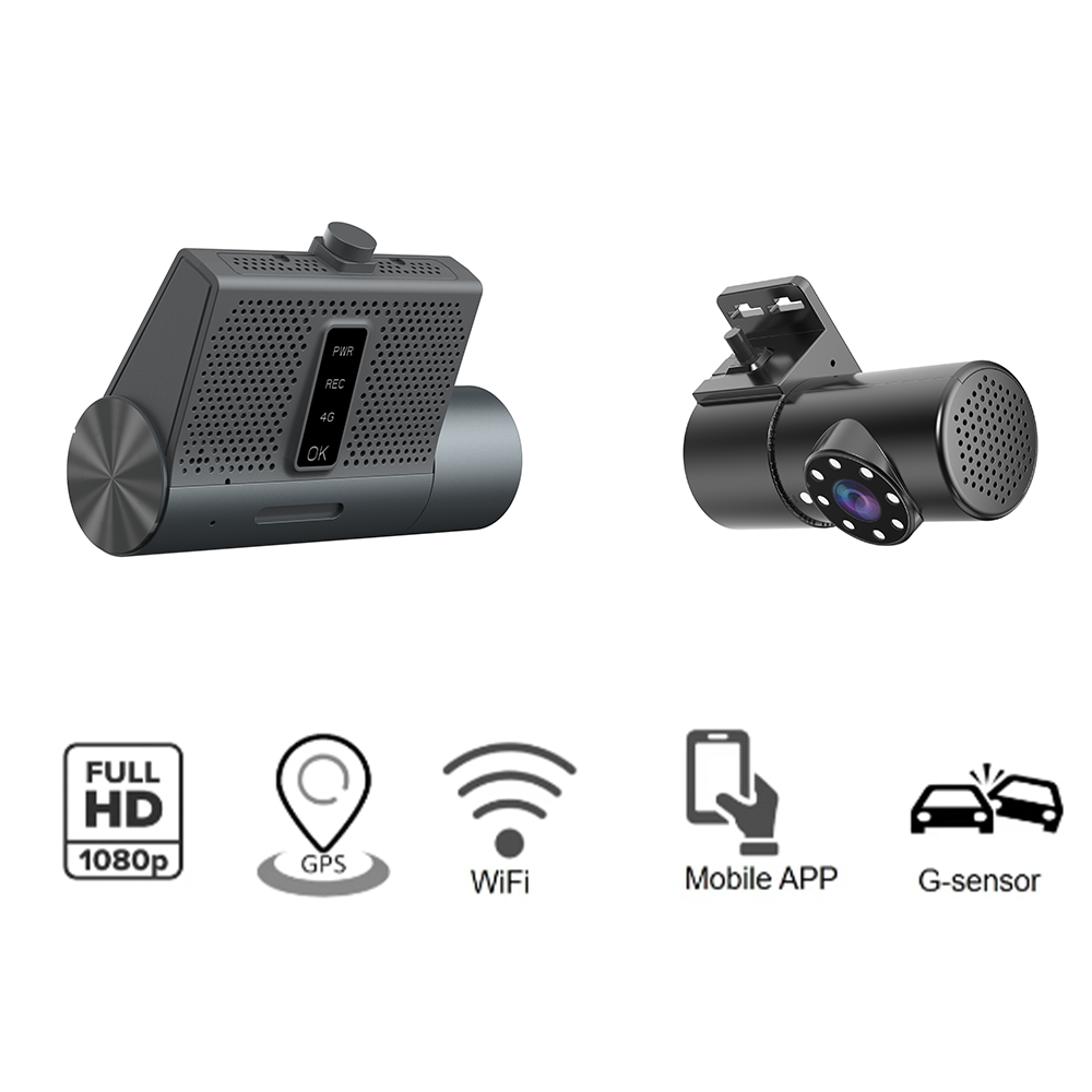 2024 NEW Upgrading WIFI 4G Dual Lens 1080p Dash Cam with GPS Tracking AI Functions ADAS DSM are Optional