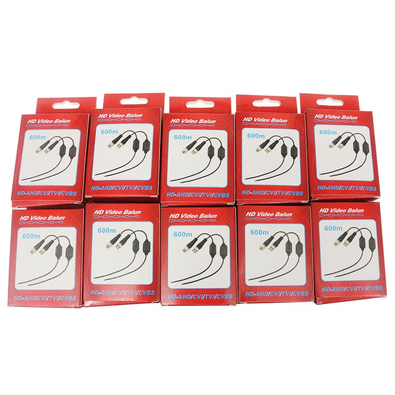 YJS -1301K HD passive UTP video balun cat5 to cctv bnc waterproof video balun hd cvi tvi ahd video balun for cctv camera