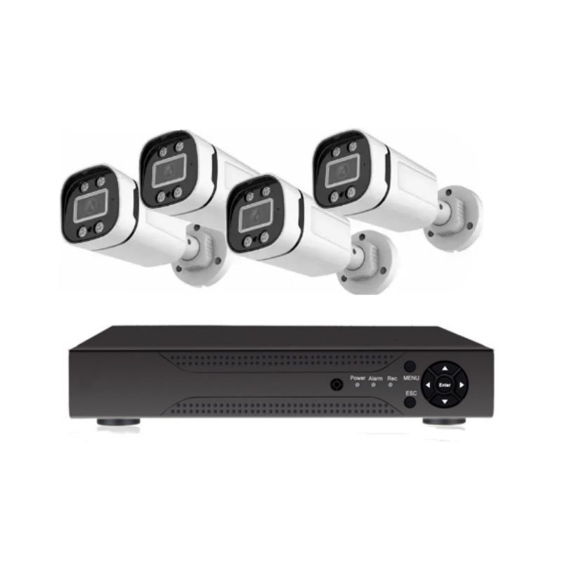 4ch 2MP HD Surveillance Camera CCTV Camera System Full Color Night Vision Remote Access dvr Security Camera System