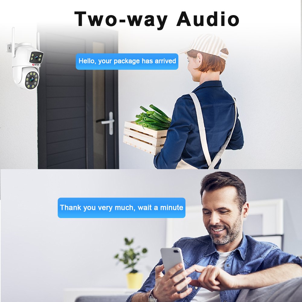 2K 4MP 8pcs Wifi Camera System Dual Lens 8ch Nvr Two Way Audio Waterproof Humanoid Detection CCTV Wireless Camera Home Security