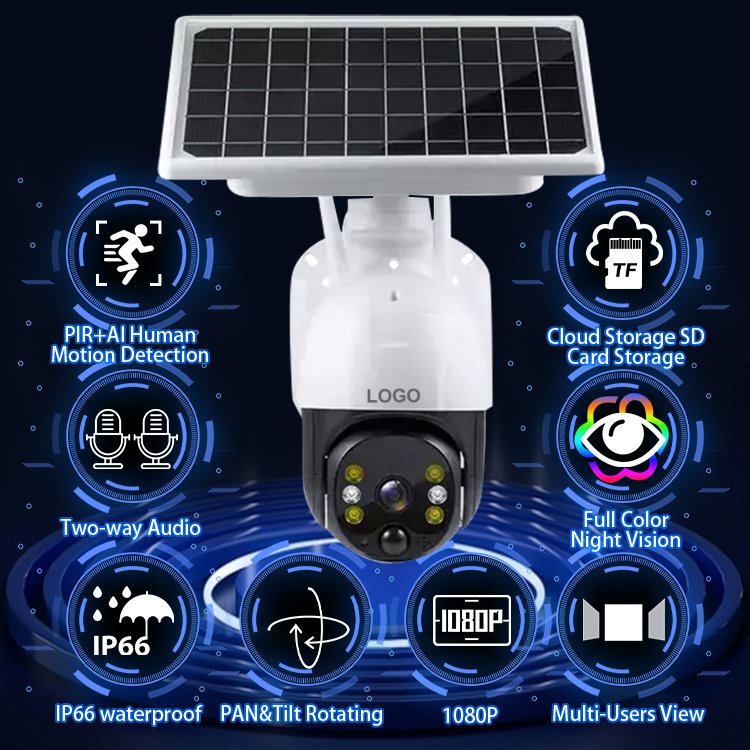 Seguranca Beveiliging Waterproof 4K Outdoor Ecurity System Ptz Security Wireless Cctv Wifi Camera With Wifi 1080P