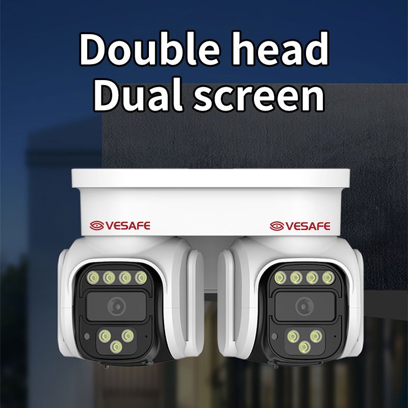 VESAFE High Quality Wireless Cctv Camera System Night Vision Outdoor Dual Lens iCam365 4K 8MP Security Camera