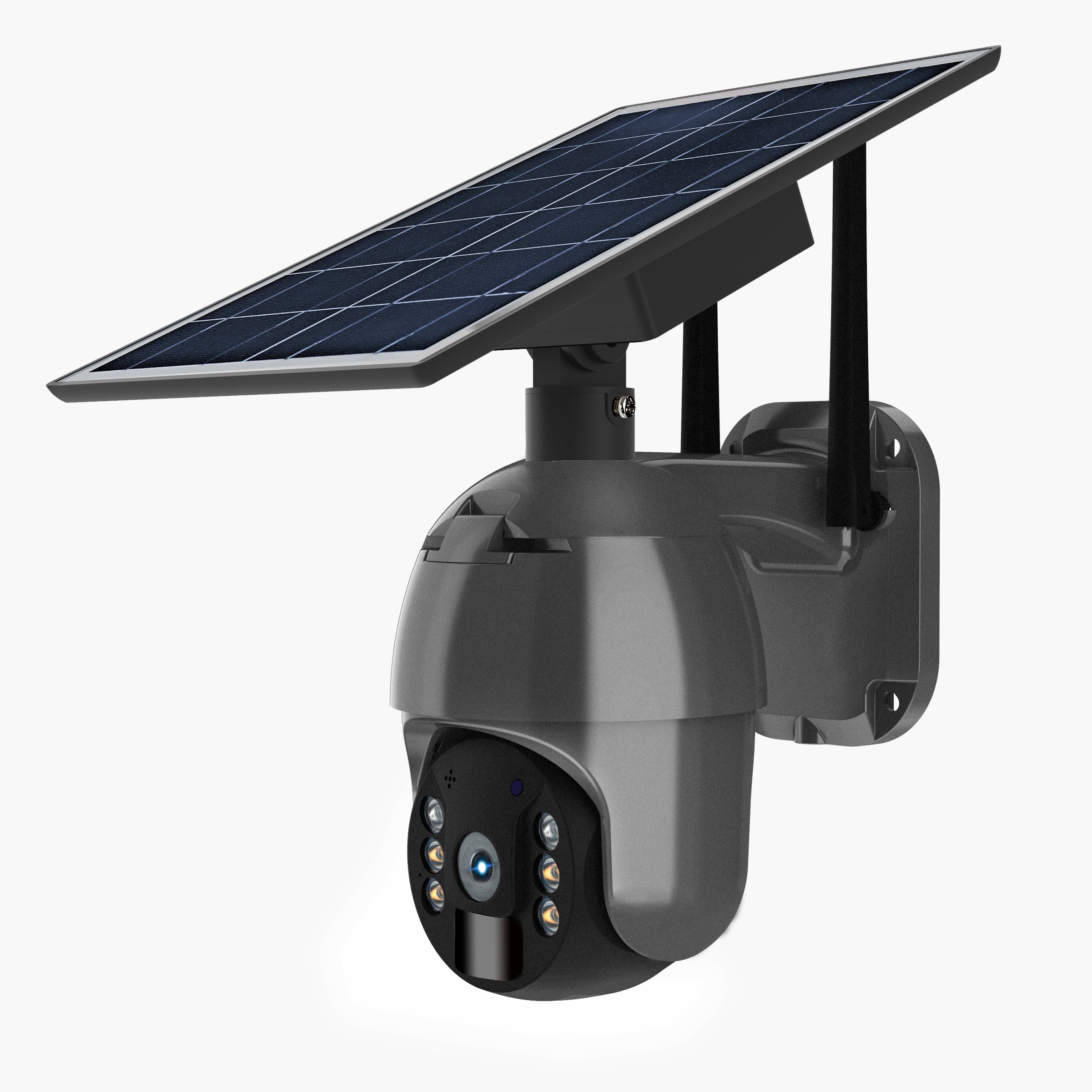 Anxia New Design 1080P 2 Way Audio 360 Degree Wireless Camera Wireless Security Ptz Wifi Ip Cctv Solar Camera