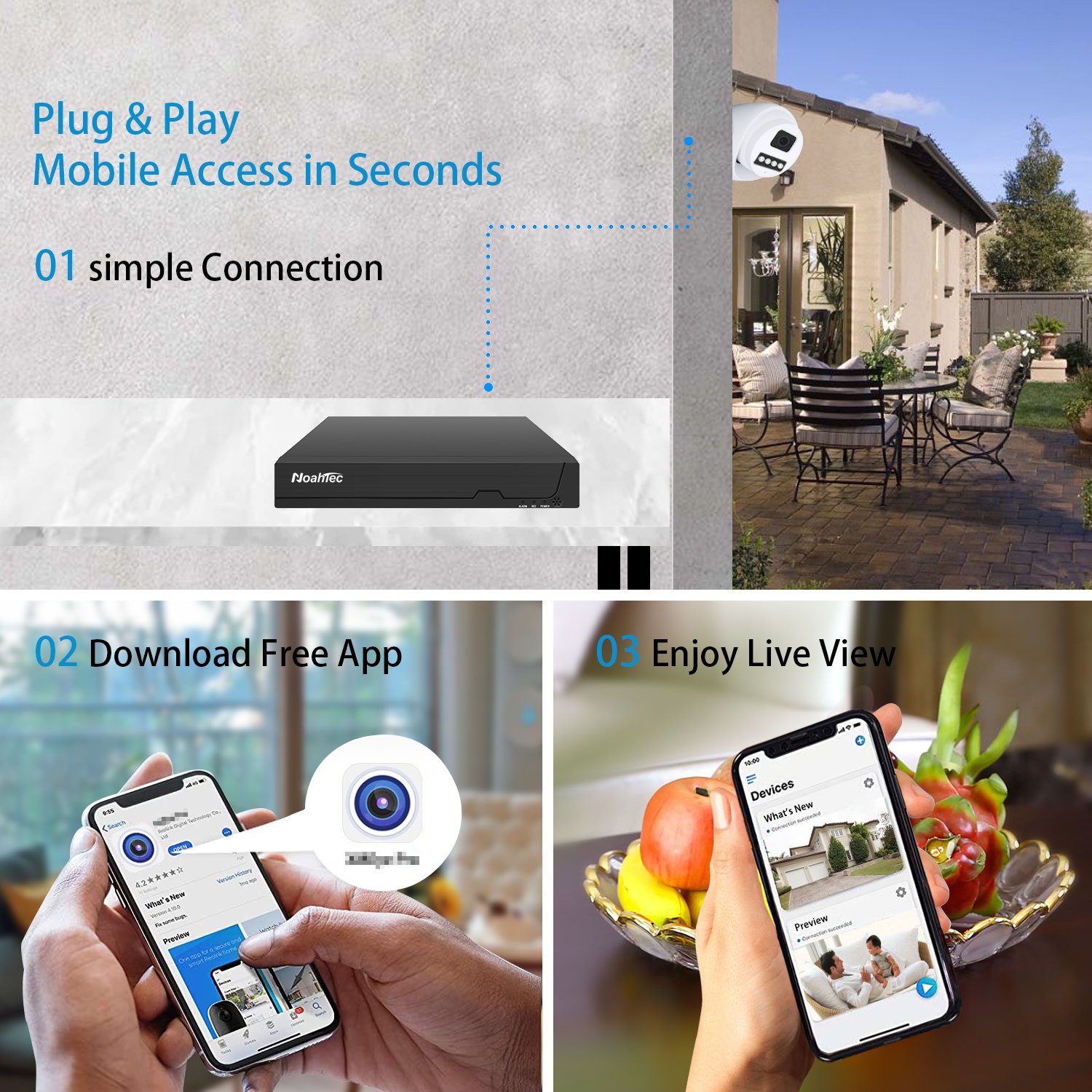 WESECUU video recorder indoor security alarm system poe security camera system cameras de seguridad network cctv system camera
