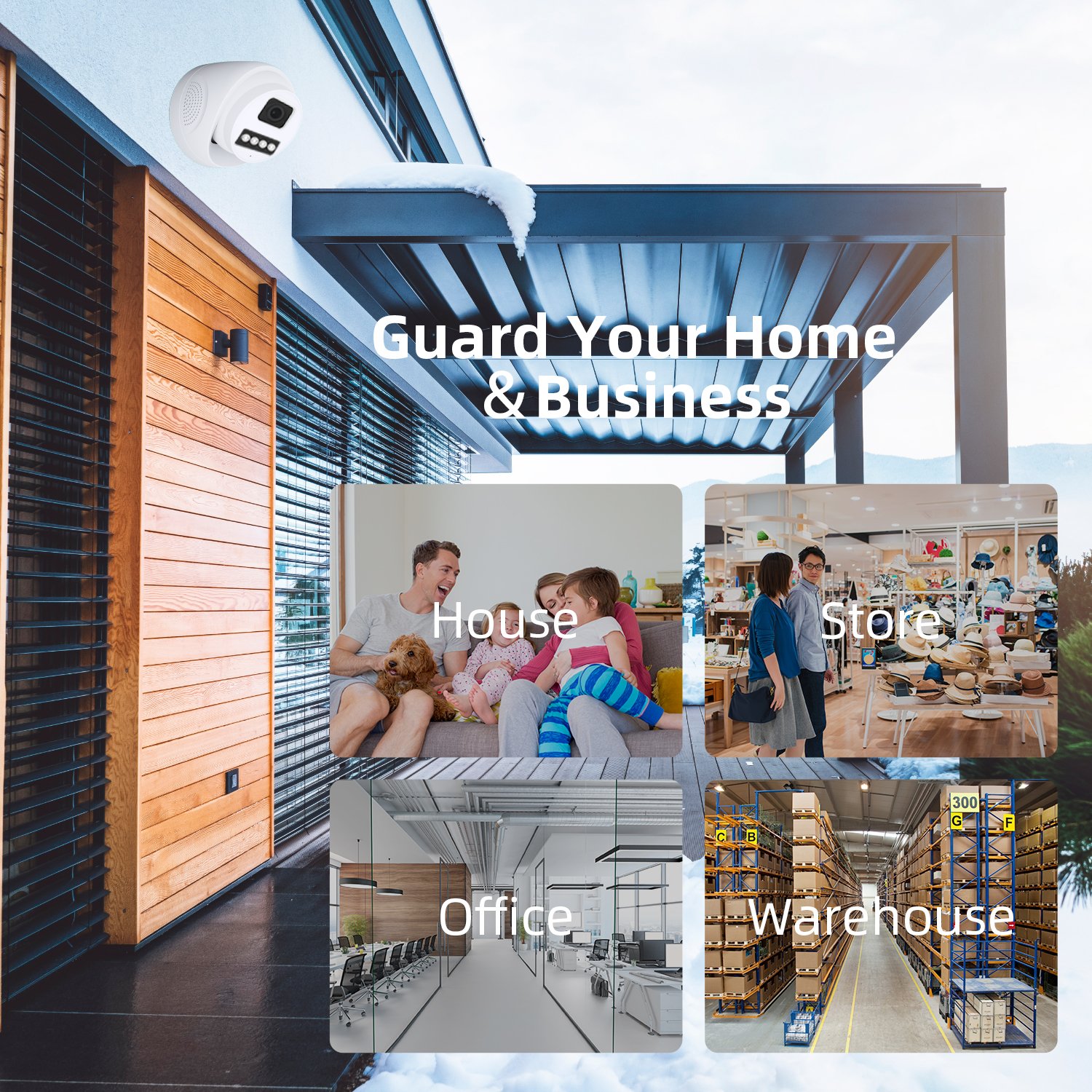 WESECUU video recorder indoor security alarm system poe security camera system cameras de seguridad network cctv system camera