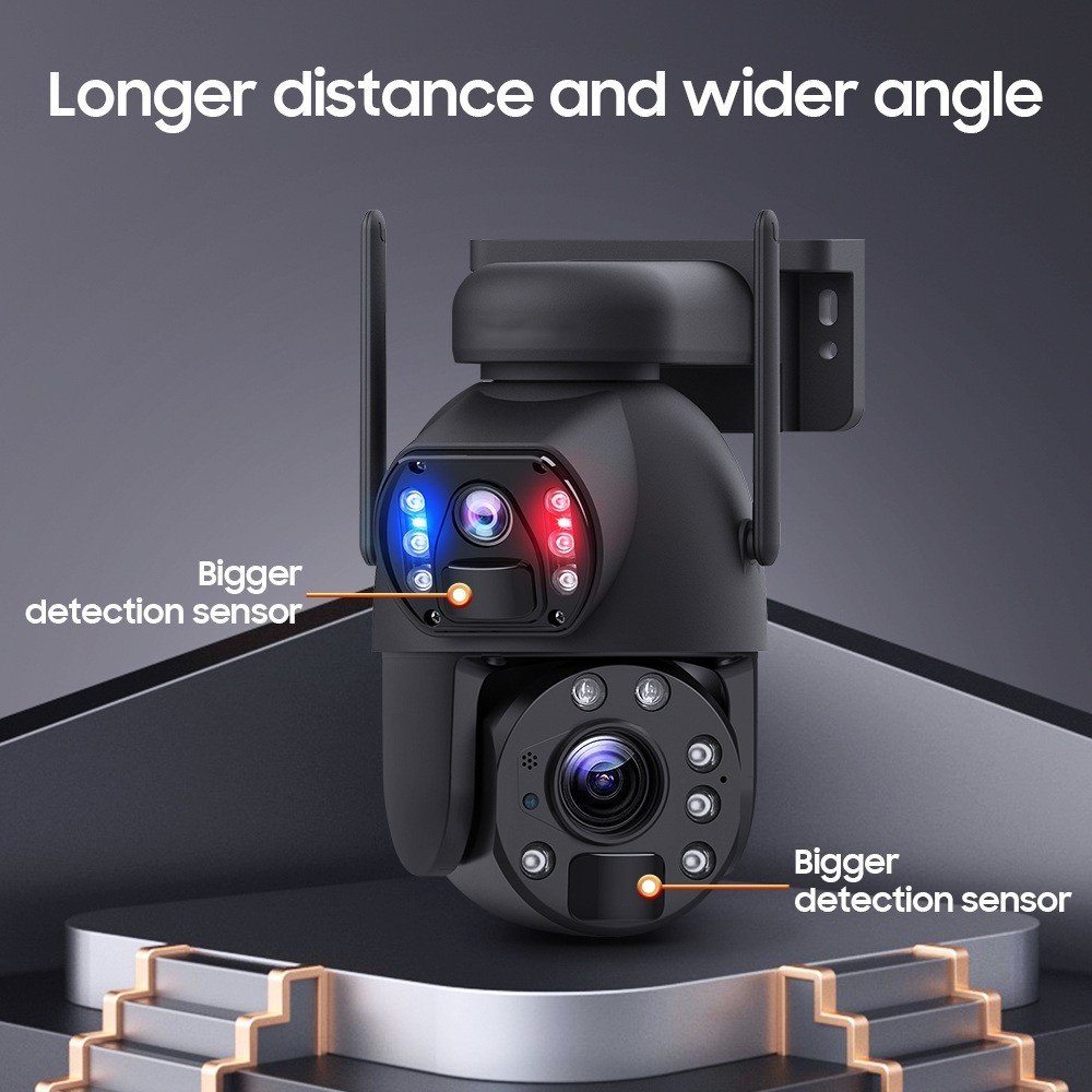 New Arrived Hd Metal Case 4g Solar Camera Dual Lens 20x Zoom Pir Human Detection Camera Outdoor Waterpr for Homeoof Ip66 Cctv