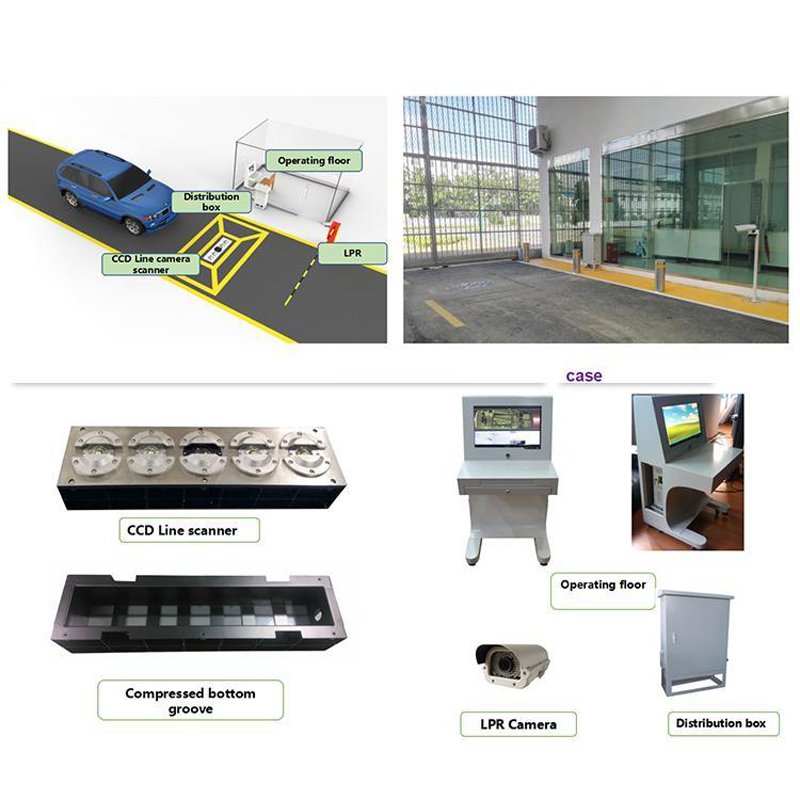 English System interface Under Vehicle Surveillance System Fixed UVIS UVSS Under Vehicle scanning system price