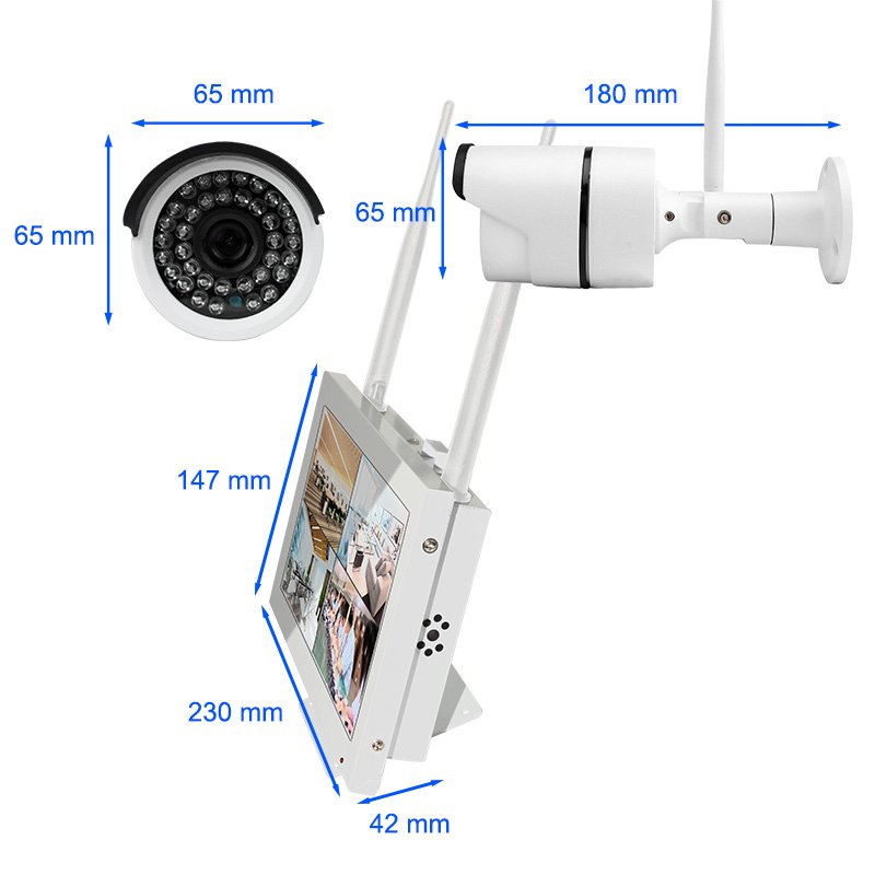 Video Surveillance Cameras System With Wireless Wifi Camera NVR Kits 3MP 1080P Smart Home Outdoor CCTV Security Camera Set