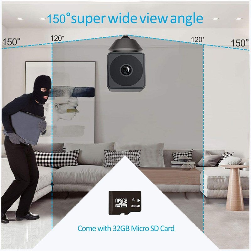 Micro USB Cam Mini Video Camera High Definit camera 1080p HD Resolution Night Vision WiFi Camera system for Home bedroom