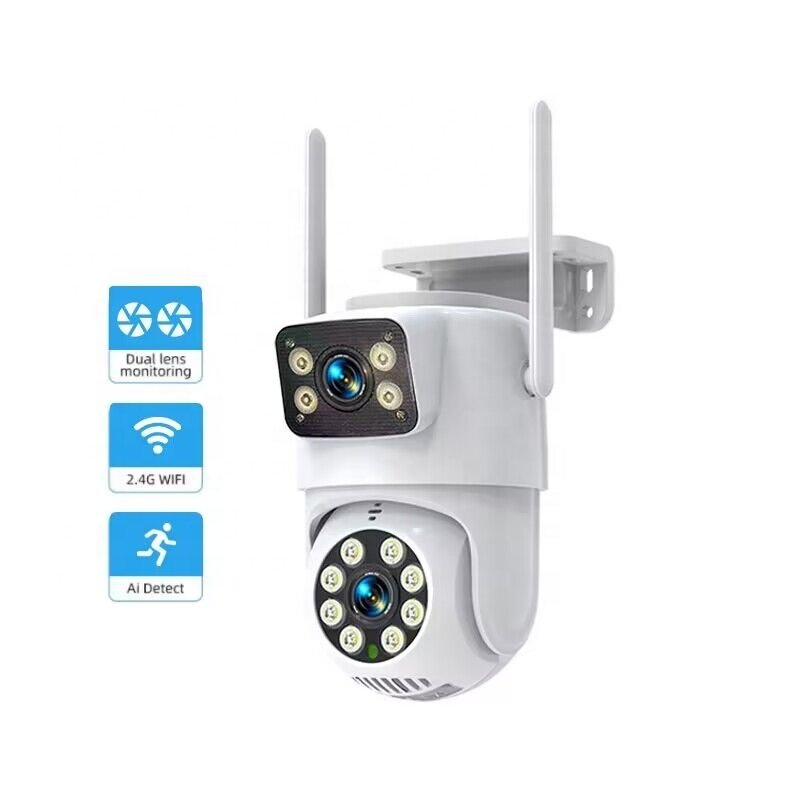 outdoor surveillance camera Dual screen display Motion detection IP66 infrared camera security camera system wireless