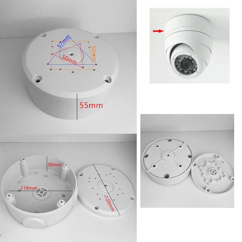 1Hot sale Hidden Cable DAHUA plastic junction box and HIKVSION CCTV Junction Box and plastic waterproof junction box
