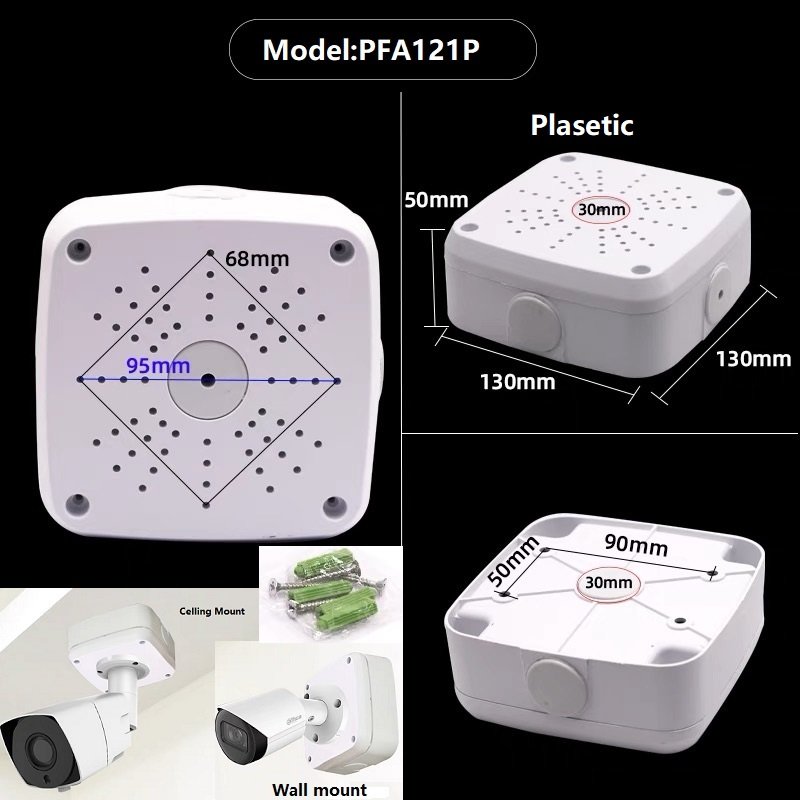 1Hot sale Hidden Cable DAHUA plastic junction box and HIKVSION CCTV Junction Box and plastic waterproof junction box