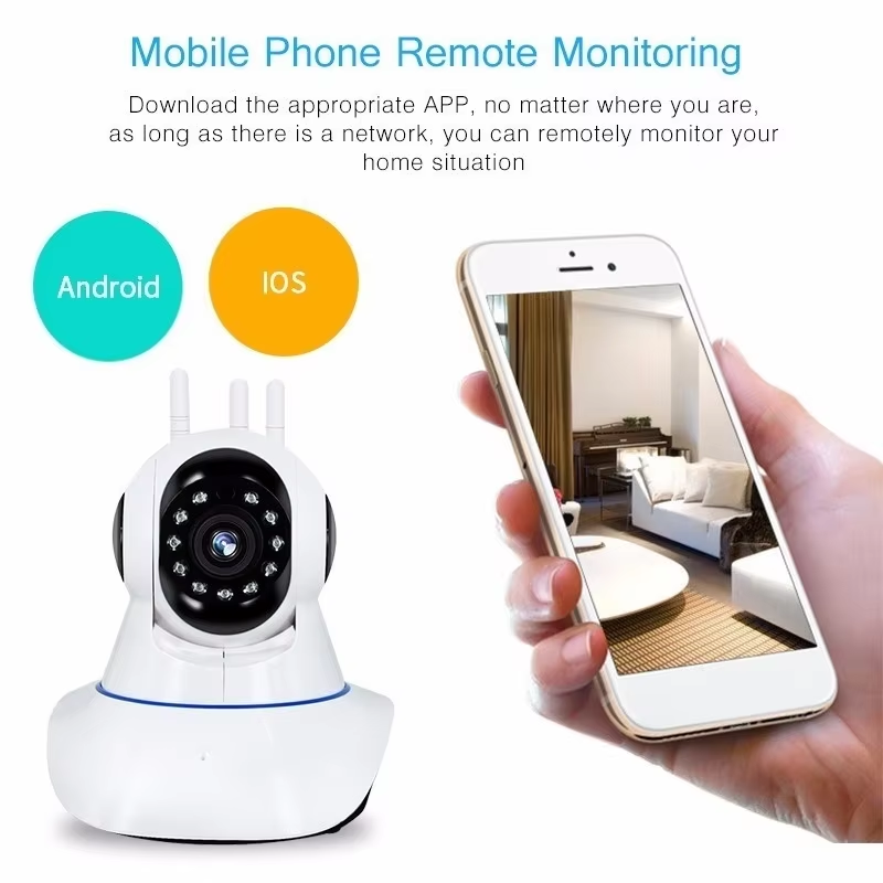 2024 HOT SALE CCTV Camera Wholesaler Home Security PTZ IP Camera 3 Antennas Video WiFi Smart Surveillance Camera 2MP V380 PRO