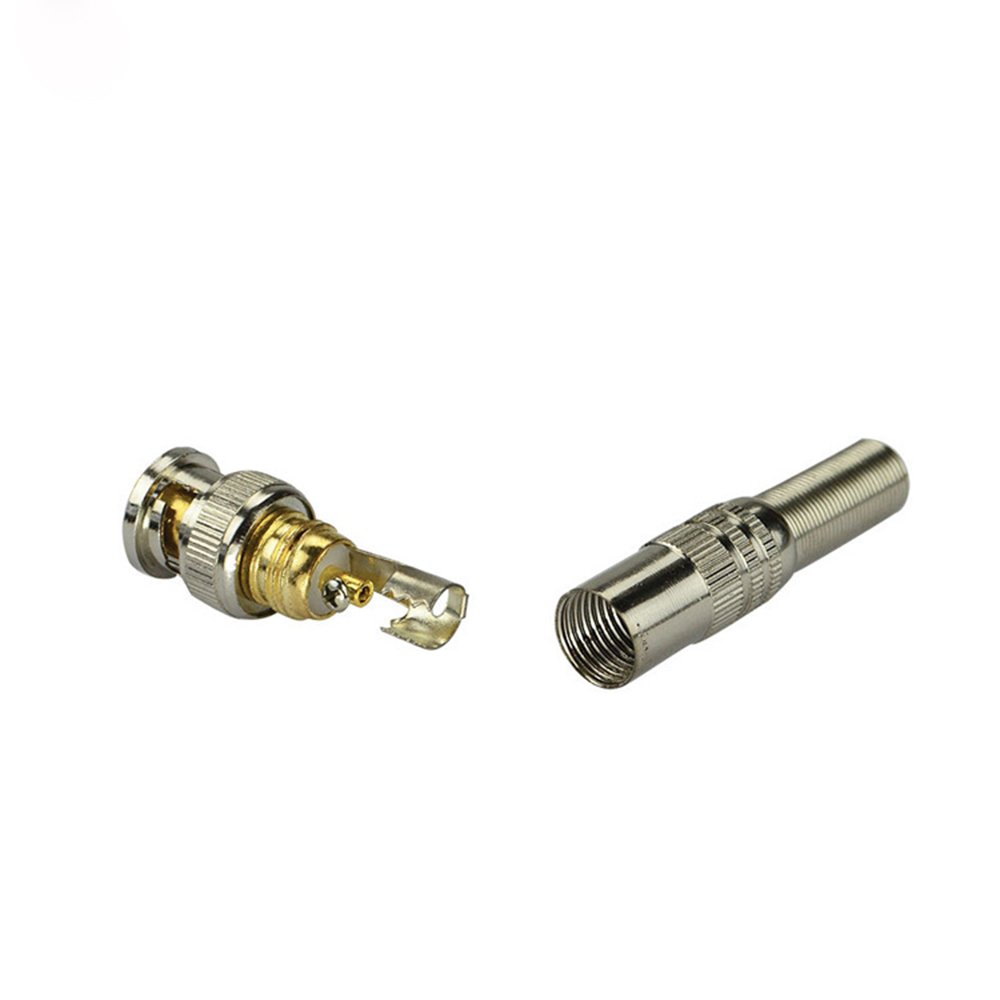 CCTV System Solderless Twist Spring BNC Connector Jack for Coaxial Camera for Surveillance Accessories