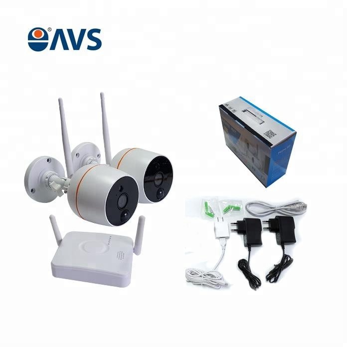 New DIY 2CH 1080P Wireless IP Camera Home Kit 2CH PIR Wifi Camera System with Mini NVR