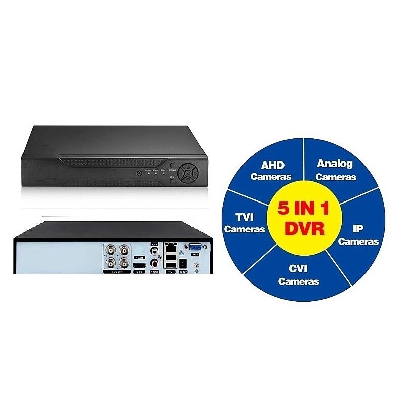 4CH 3MP audio 4K 2 Outdoor 2 indoor DVR kit CCTV camera Mobile phone network remote monitoring security camera system