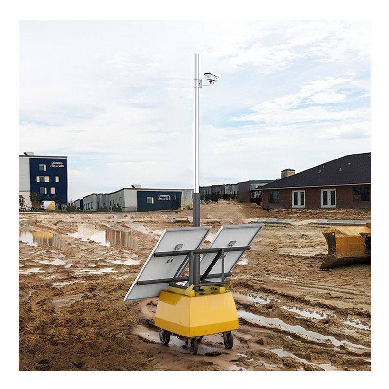 Factory Price AC 220V Solar Trailer off grid solar wind power system for camper trailer mobile solar surveillance traile