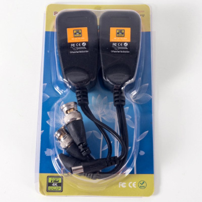 Twisted pair transmitter HDTVICVI AHD UTP BALUN RJ45 8MP coaxial high-definition video power transmission