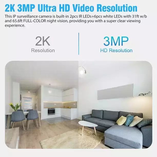 2MP Bulb Socket E27 Wireless Surveillance Video Camera WiFi Security Light 360 Degree Panoramic CCTV Camera