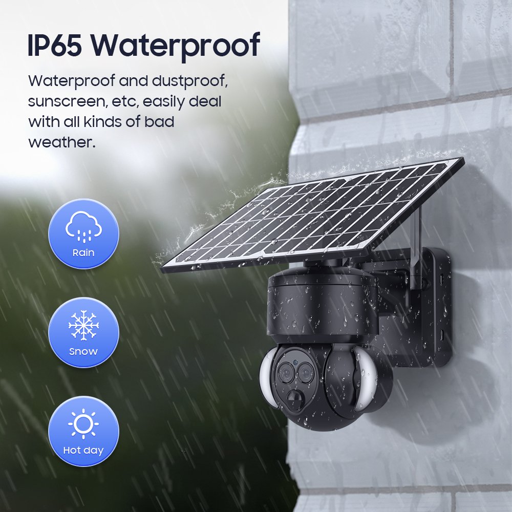Dual Lens 6MP Wireless Home Security System 4G/WiFi Solar Surveillance Cameras & Outdoor IP Camera for Superior Protection