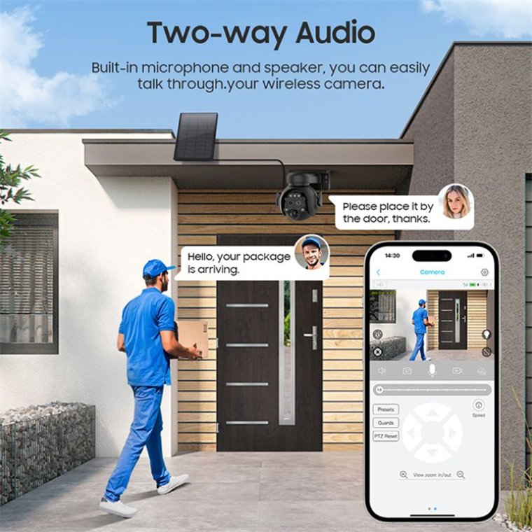 Rscamtom Wireless 4G Tracking Camera 6MP hunting solar camera outdoor waterproof 12x zoom tracking 4g sim card cctv camera