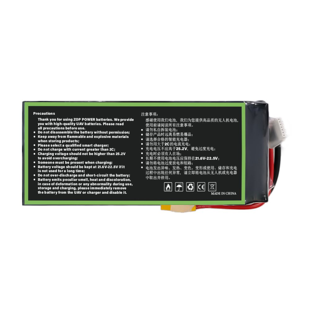 Hot Lipo Drone Batteries 22.2V 6S 16000mAh 22000mAh 30000mAh Solid State Battery for Agricultural Surveillance Delivery Drone