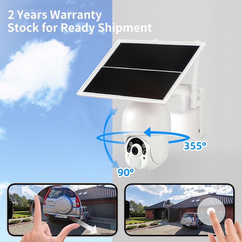 powered smart surveillance rotating 4k ip ptz solar system wireless cctv wifi outdoor system home security cameras for the house