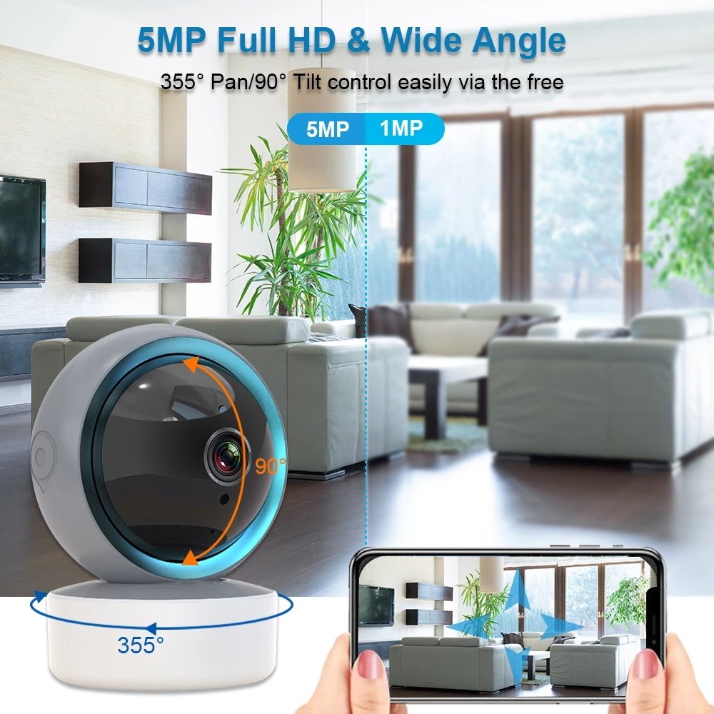 Genuine Ptz 4K Ip Wifi Full Hd Security 360 Degree Cctv Two Way Audio Camera 8Mp