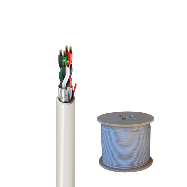 CCTV-Compatible 22AWG 6Core Unshielded Alarm Cable for Video Surveillance
