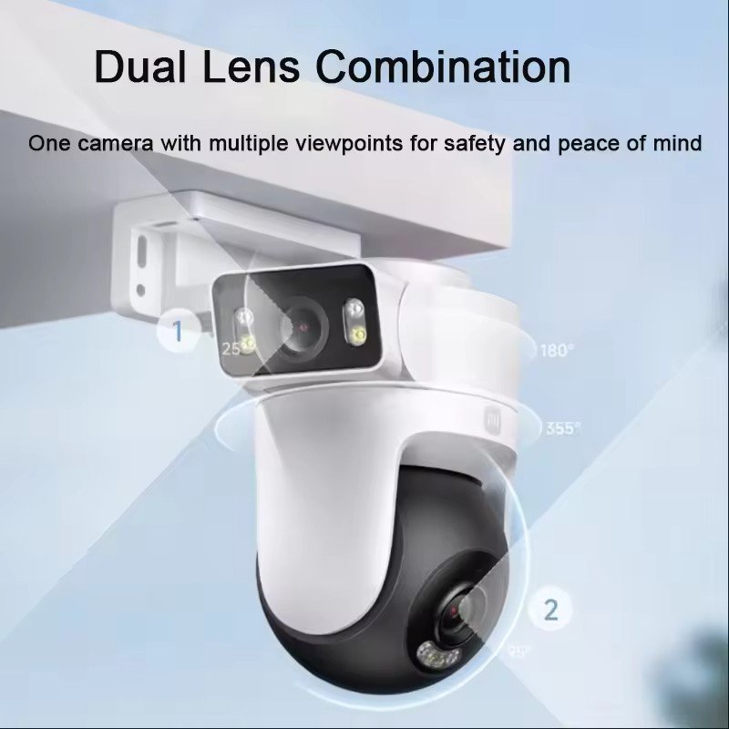 Xiaomi for Outdoor Camera CW500 Dual Camera Version WiFi 6 2.5K Ultra HD Image Quality Full Color Night Vision IP66 CN Version