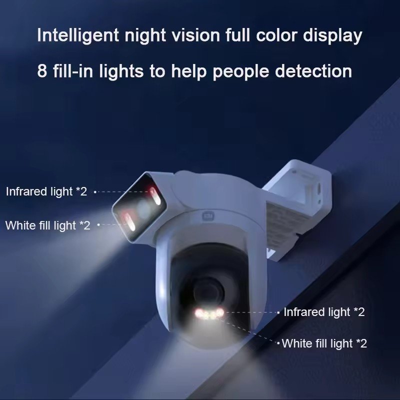 Xiaomi for Outdoor Camera CW500 Dual Camera Version WiFi 6 2.5K Ultra HD Image Quality Full Color Night Vision IP66 CN Version
