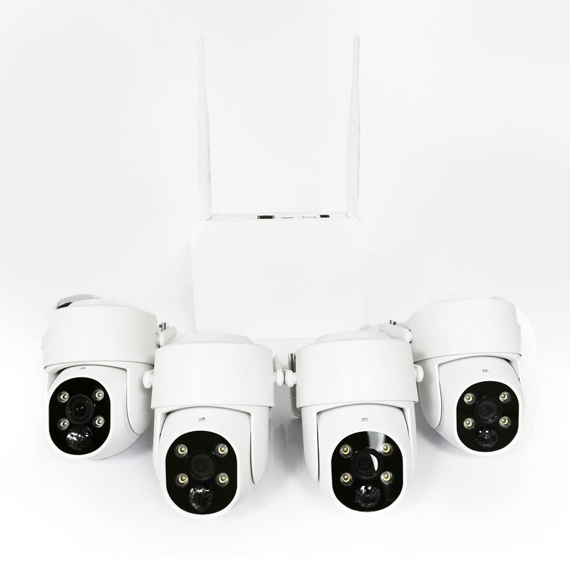 wireless outdoor wireless 4k home security 8mp night vision camera surveillance system without wifi