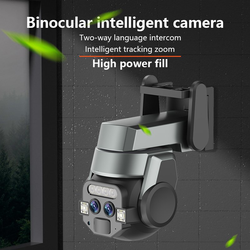 Hot-Selling Human Tracking 10X Zoom PTZ Camera Dual Lens Full Color Night Vision IP67 Outdoor Digital Zoom Security PTZ Camera