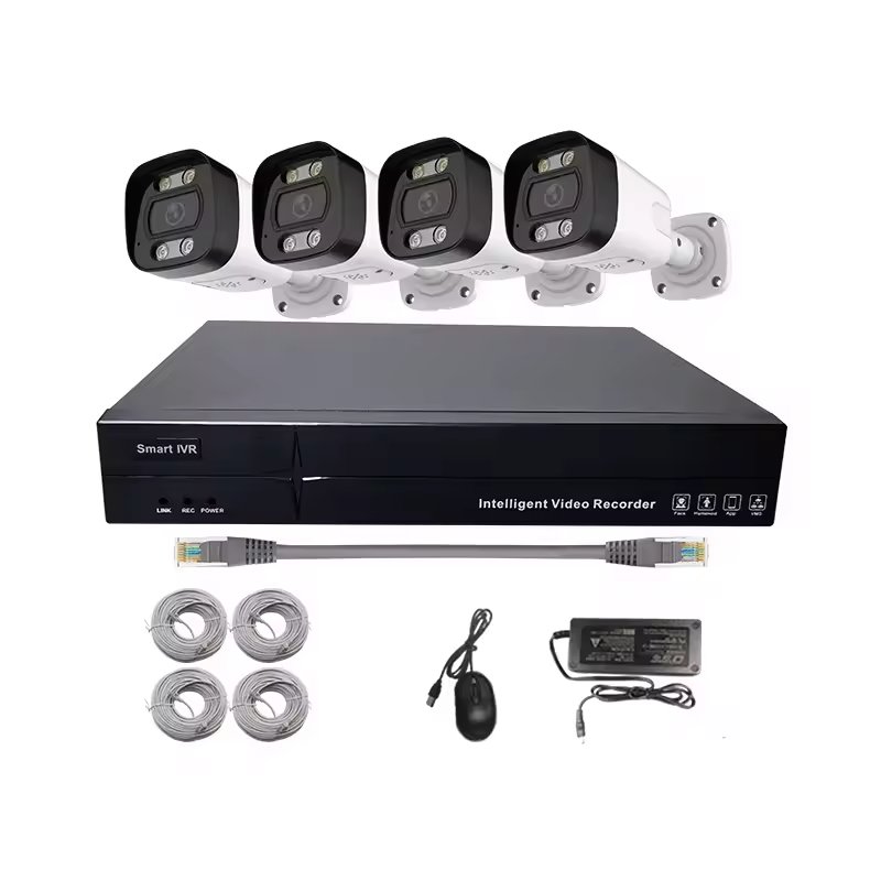 5MP PoE Security Camera System Home Surveillance NVR Kits 4Pcs IP Security Camera Outdoor&Indoor Two way audio