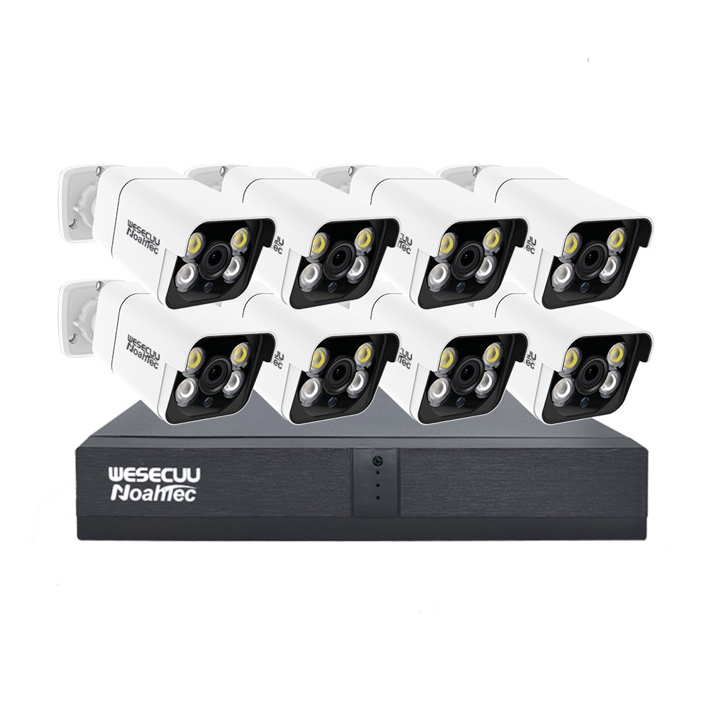 Manufacturer 5mp 4k 8mp 4 8 16 Channel HD AI Ip Poe Nvr Home Outdoor Security Camera Surveillance Cctv System Kit With Camera