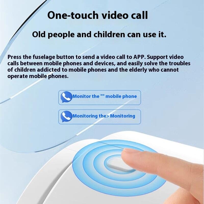 Indoor house hold smart camera with screen 360 degree WiFi camera mobile phone two-way video call network monitoring system