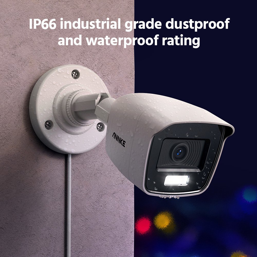 ANNKE 2MP 2.8mm Wide Angle TVI Bullet CCTV Camera Surve illance system with Full Color Night Vision