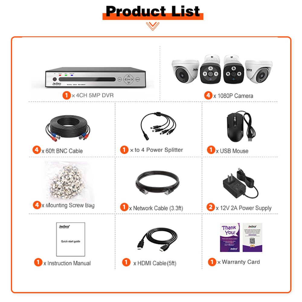 Wholesale Ip 66 Security Cameras Kit 2Mp Surveillance Camera Dvr System Wired Cctv Home Surveillance Systems