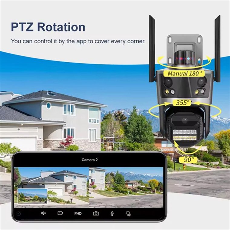 Rscamtom HD Wifi Camera for Smart Home Home Security Camera with Color Night Vision for Security System