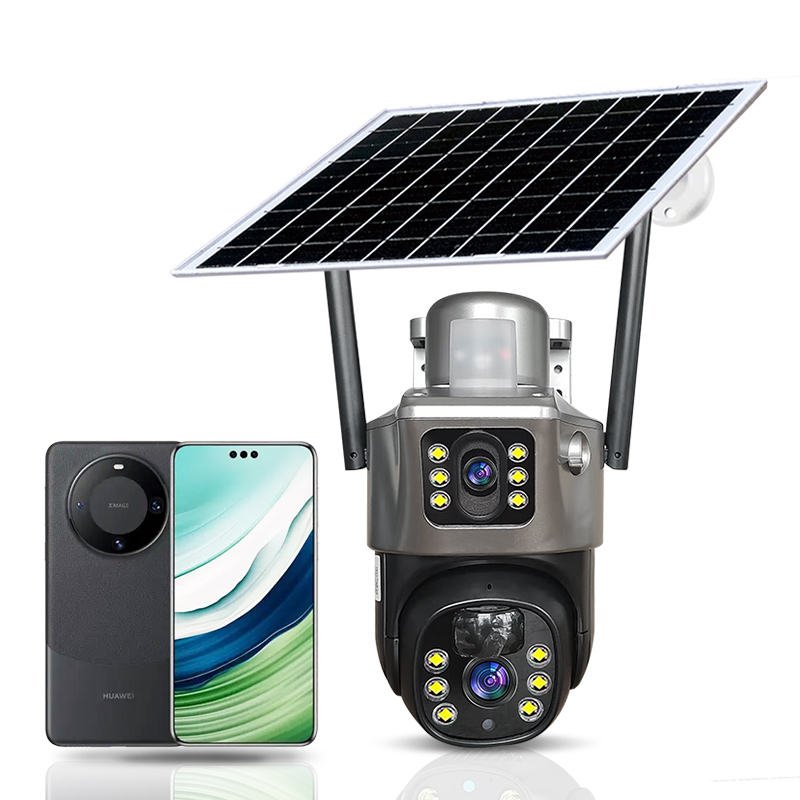 2024 Hot Sale CCTV 2.4G Wifi Network Security Network System Camera V380 Wireless Outdoor solar Camera