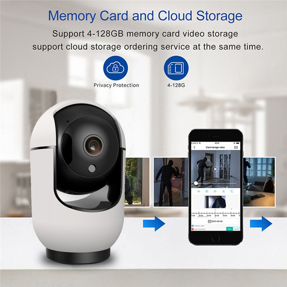 1080P Full HD Video Camera Auto Tracking Tuya Wifi Camera Smart Life App Control CCTV Surveillance for Home Security