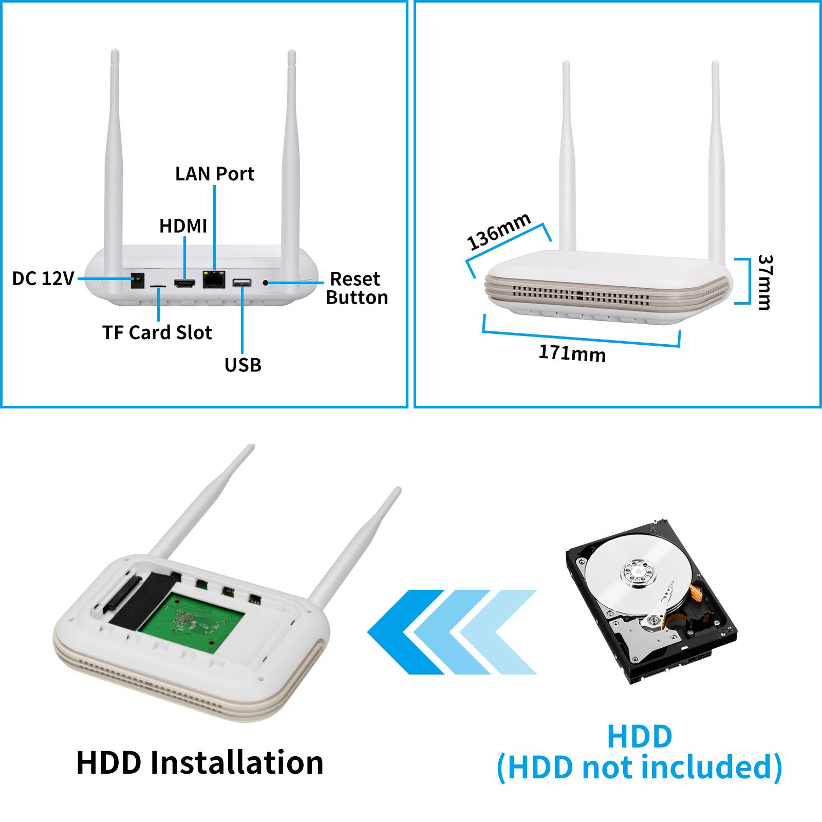 Icsee VMS Surveillance Wireless CCTV System 4ch 8ch Cctv Wifi Camera Dvr Kit Hd 3MP 5MP CCTV Wireless Security Camera System