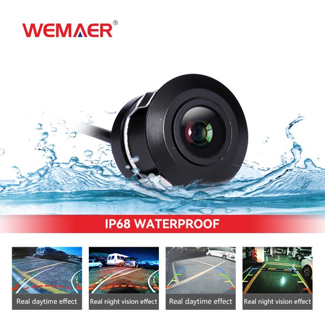 Universal 12V Rear View car reverse camera 8 LED Lights Flush Mount 170 Degree Viewing Angle Reverse Camera Car Backup Camera