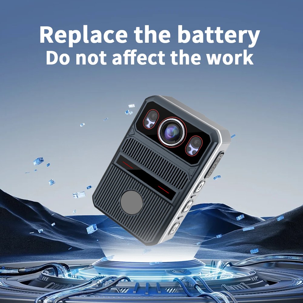 YSW-U9 4G Body Worn Camera Real Time Intercom 4G Networking Infrared Night Vision Body Camera with 2.4-inch Touch Screen