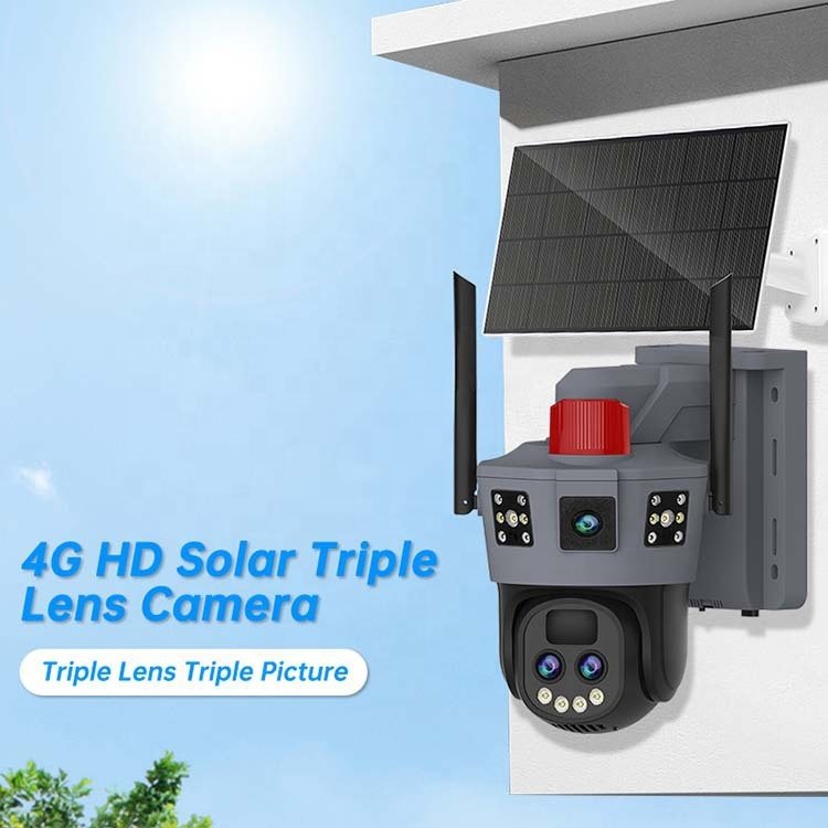 Okam's new high-definition dual lens dual screen 4MP 4G 10x zoom triple screen 360 ° home monitor