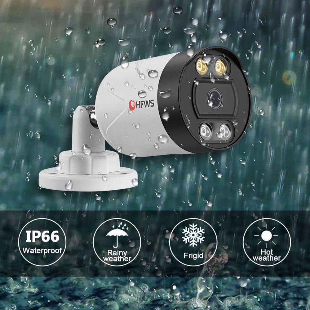 8CH NVR CCTV system 1080p 8MP 8-channel bullet head video surveillance IP camera CCTV system